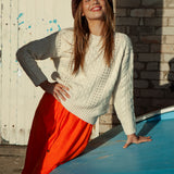 Sol Embellished Knit - Almond