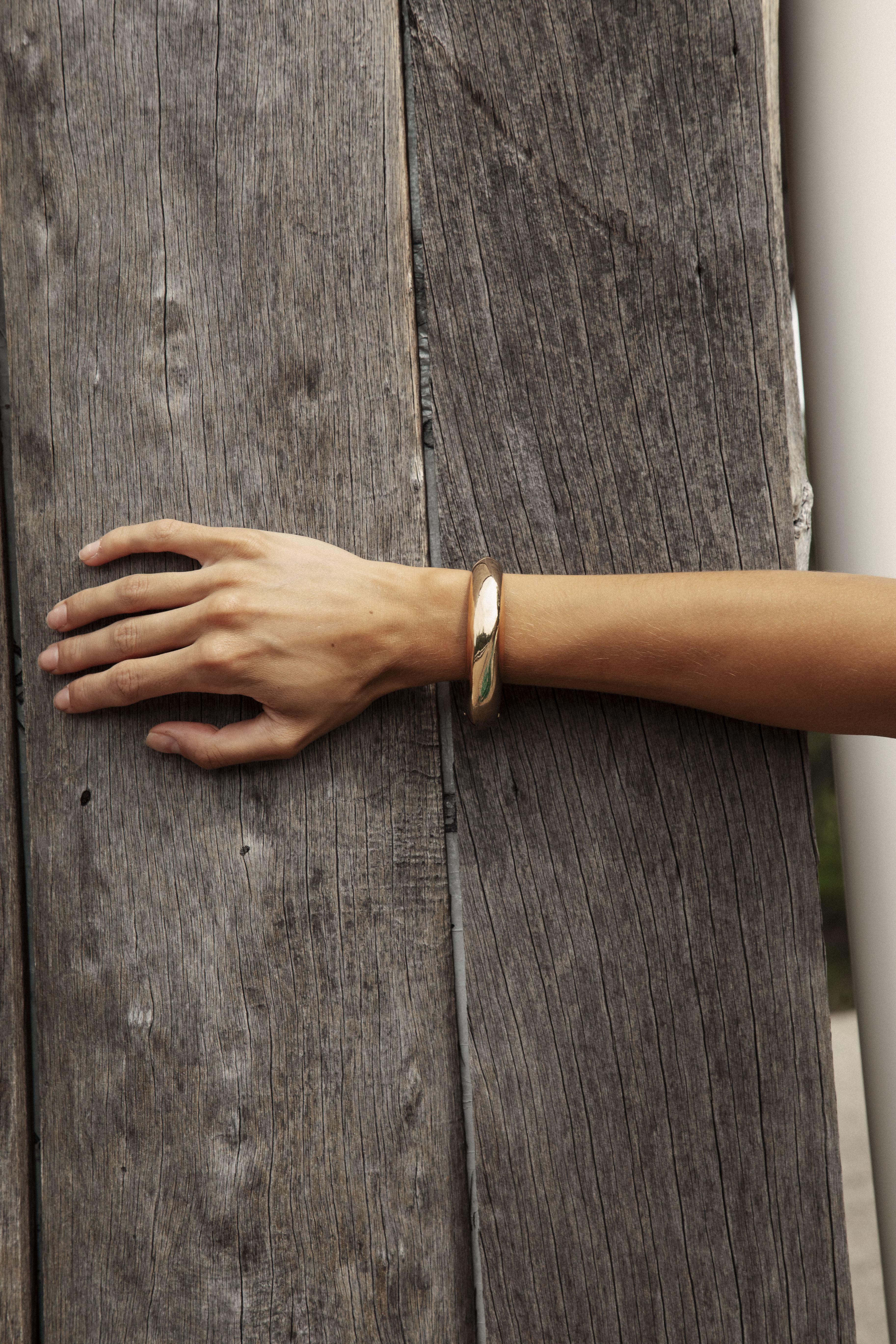 Solaris Gold Open Cuff - effortless bracelet style.