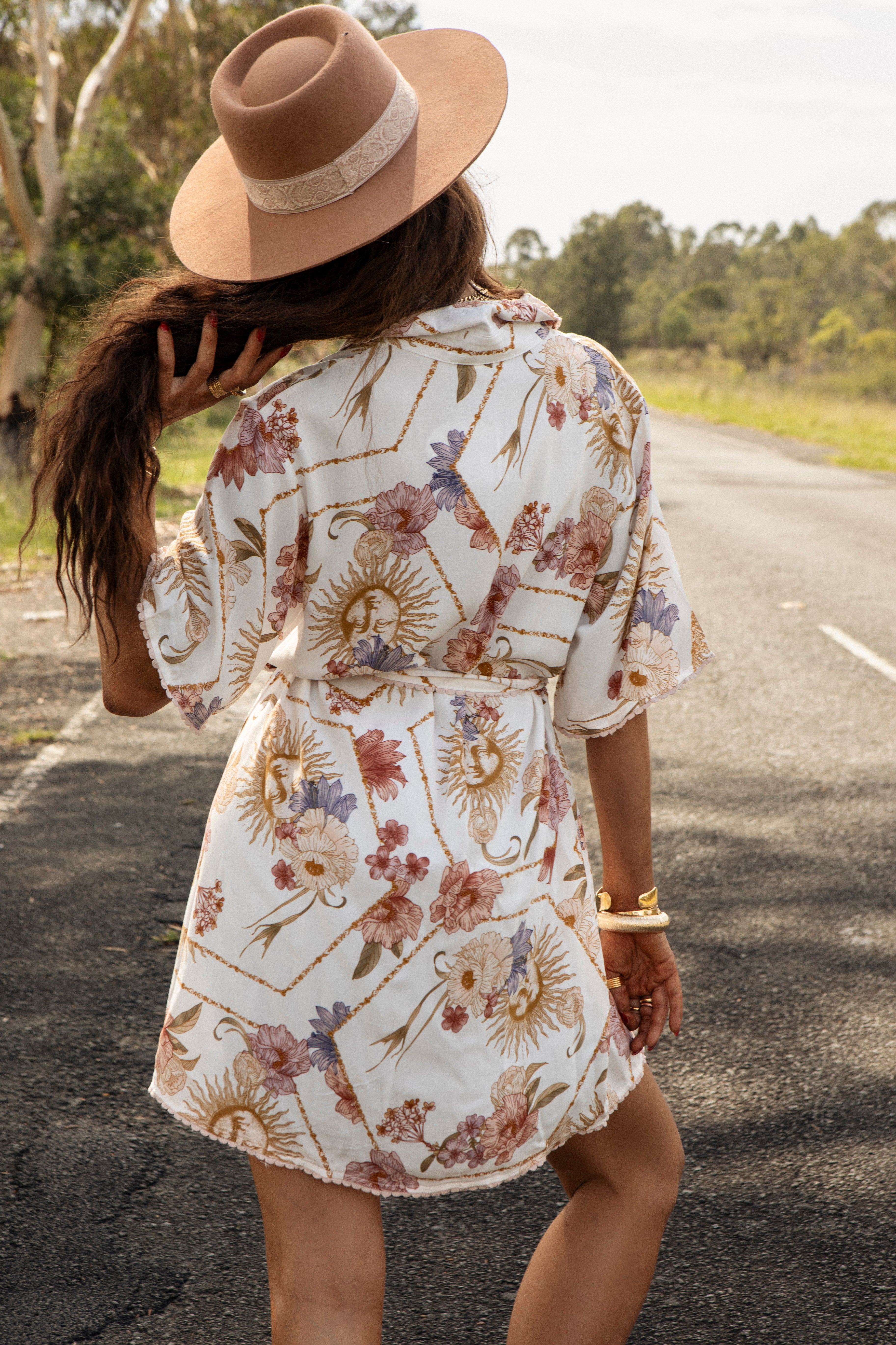 Stardust Shirt Dress rear view