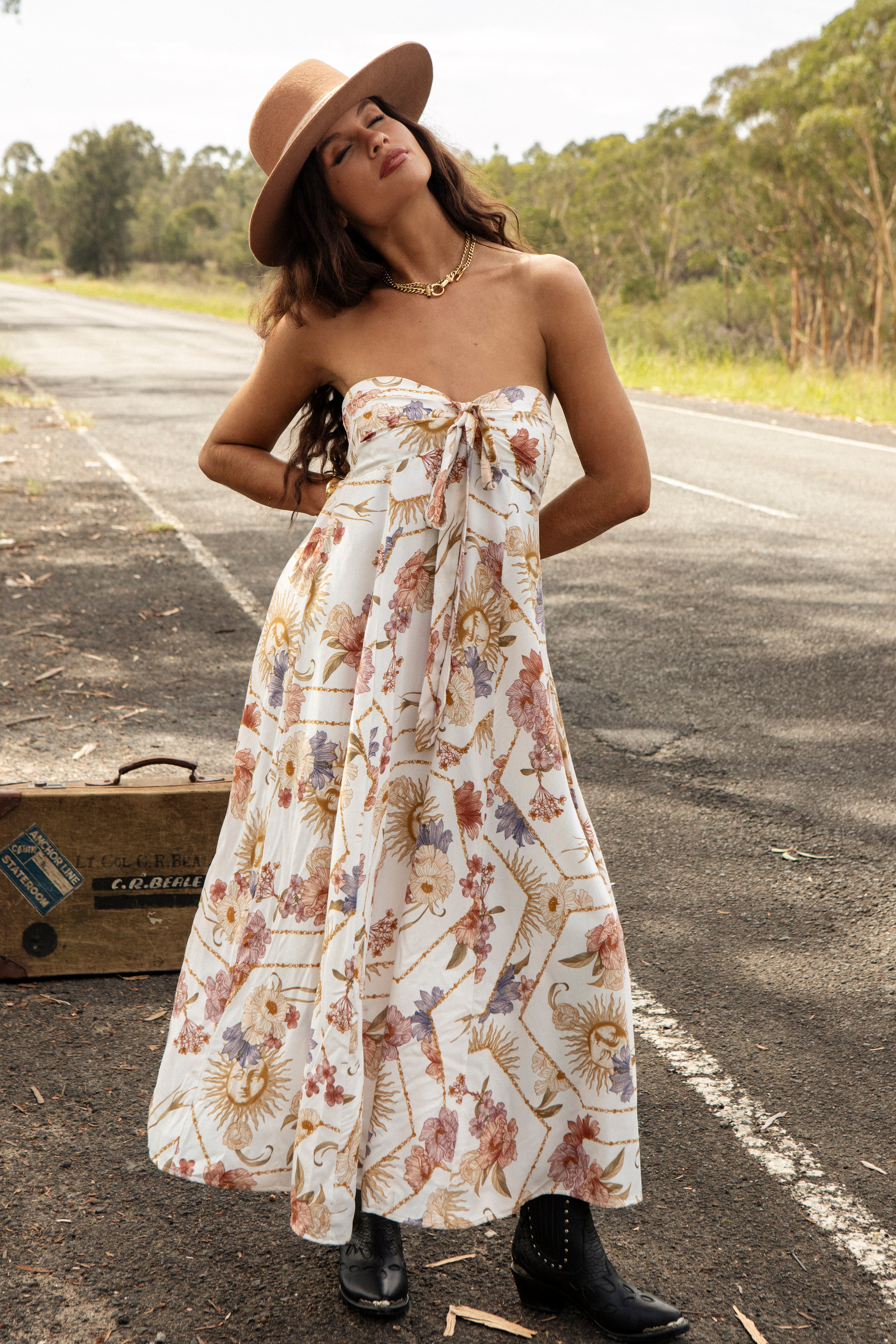 Stardust Strapless Dress showcasing strapless style