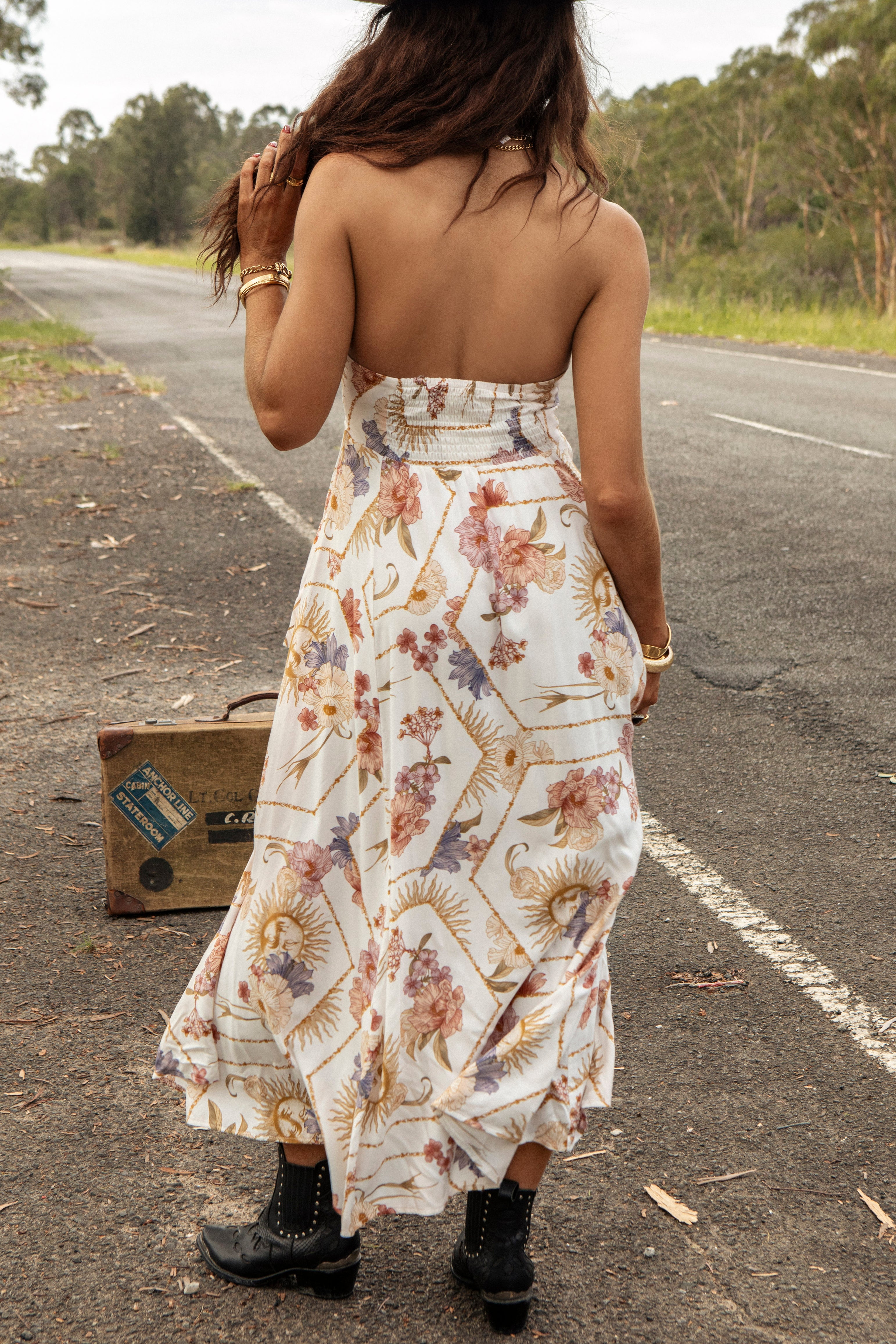 Stardust Strapless Dress Rear View