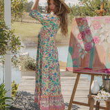 Stevie Maxi Dress Poet Side View