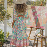 Stevie Maxi Dress Poet Rear View