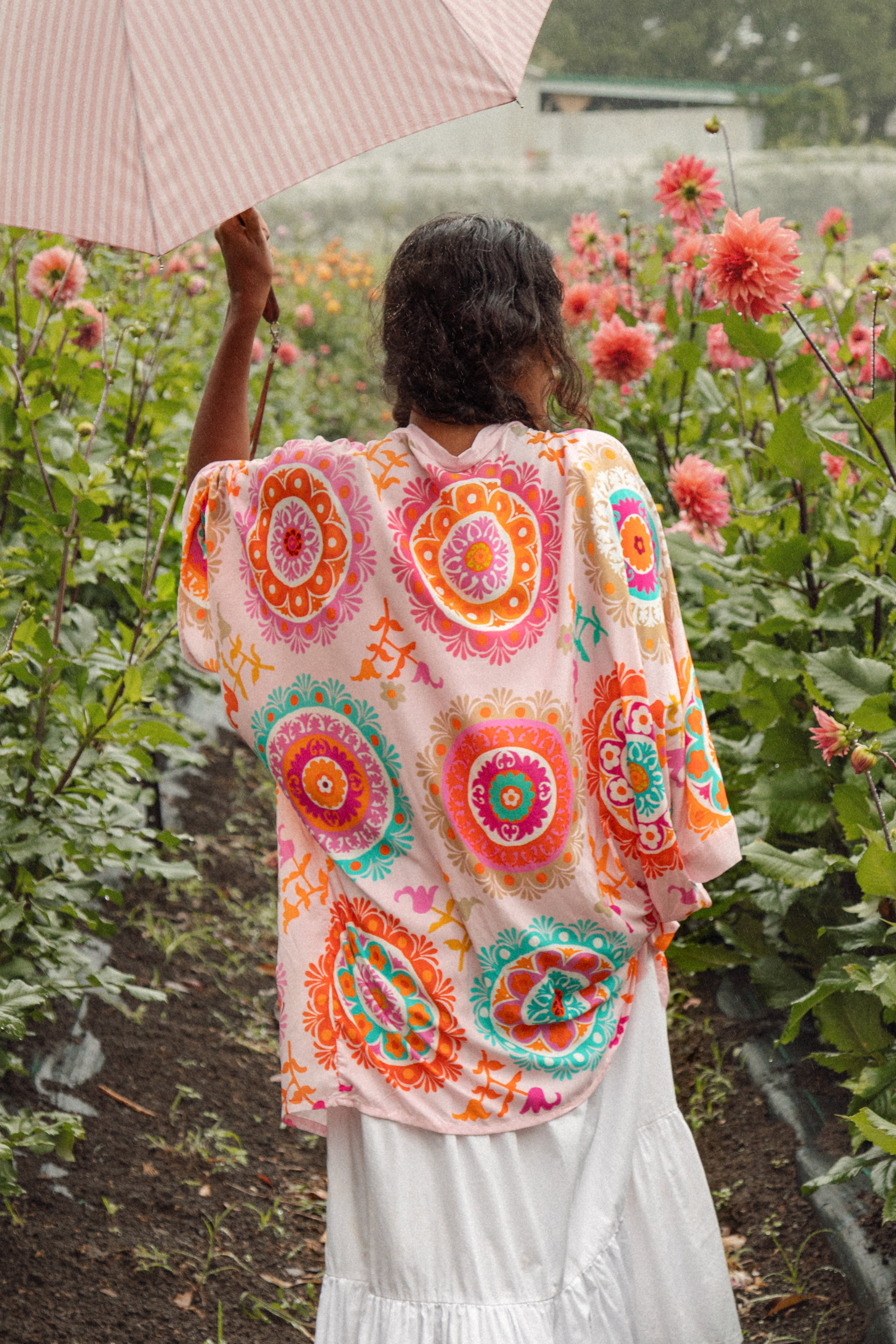 Suki Kimono Flora Rear View