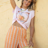Summer Days T-Shirt featuring vintage style sun motif