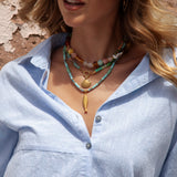 Summer Essential Linen Shirt Cornflower Blue close view showcasing quality linen and button down style
