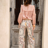 ⁠Sundown Barrel Jean- rear view showcasing cropped fit