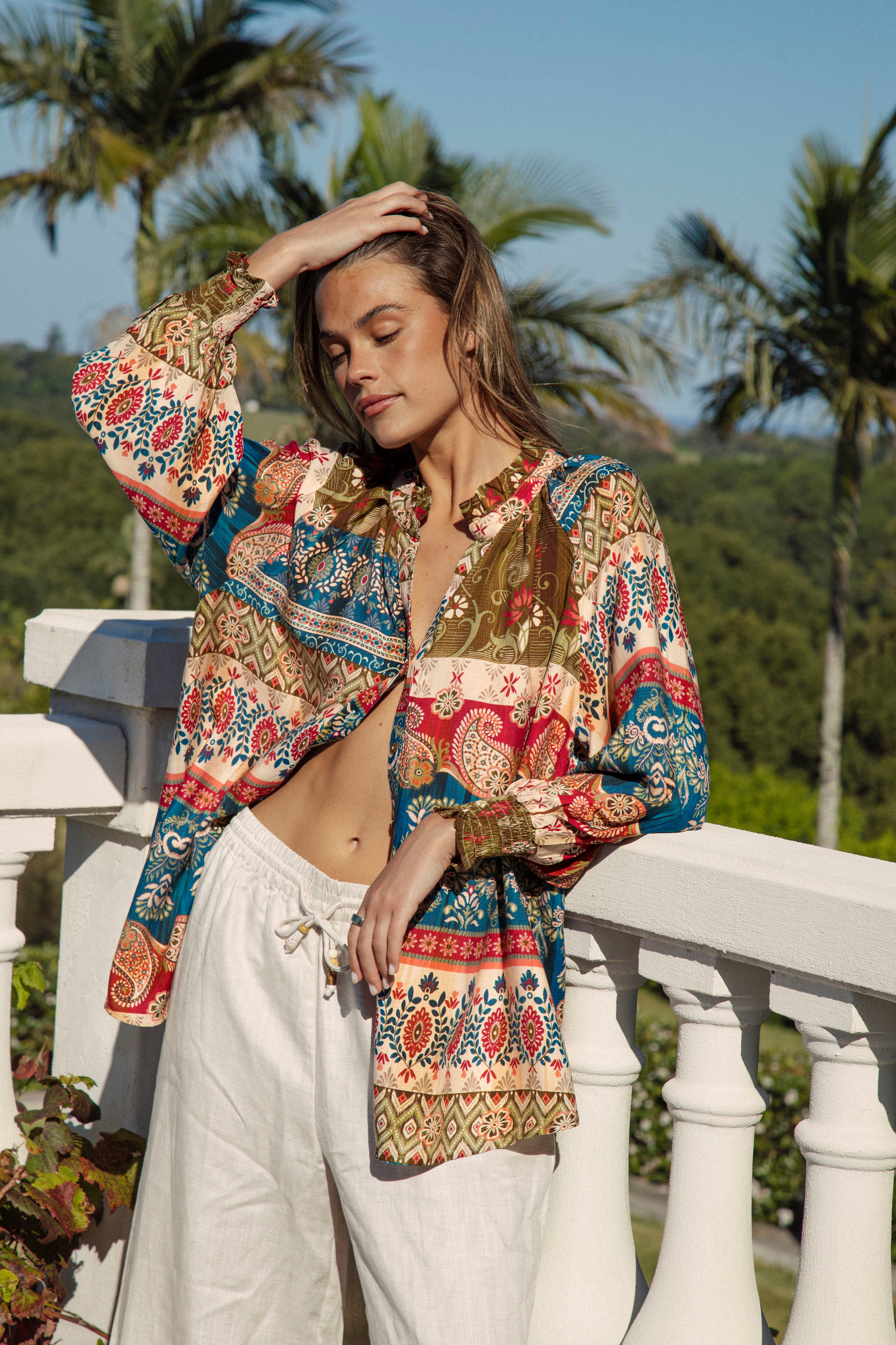 Sunkissed Blouse - Olea
