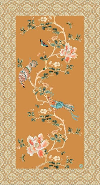 Canvas Tablecloth - Gold Chinoiserie