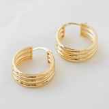 Tessa Hoop Earrings - Gold