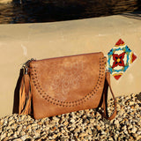 Boho Clutch - Tan
