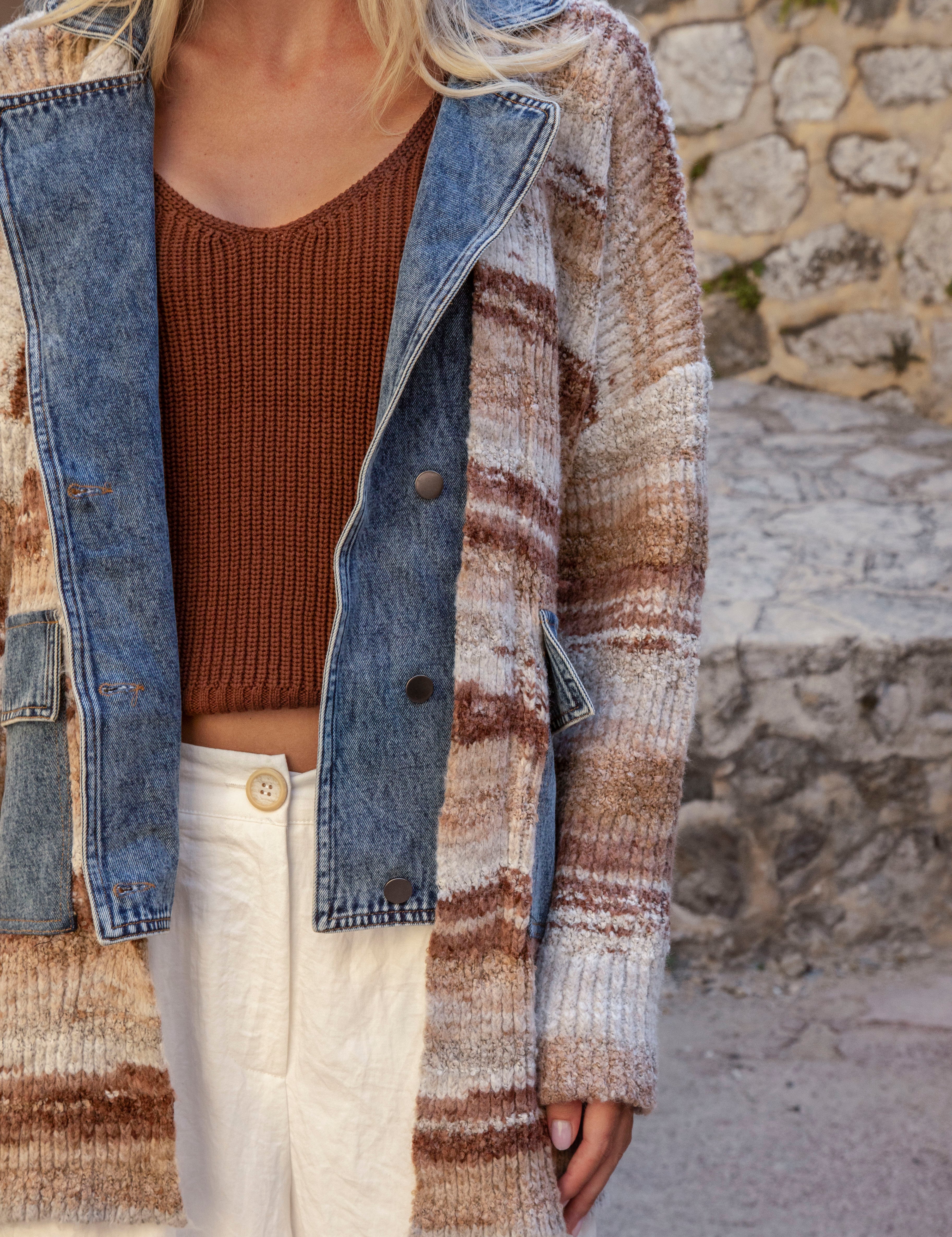 Toulouse Jacket - featuring statement front pockets in denim and button down style