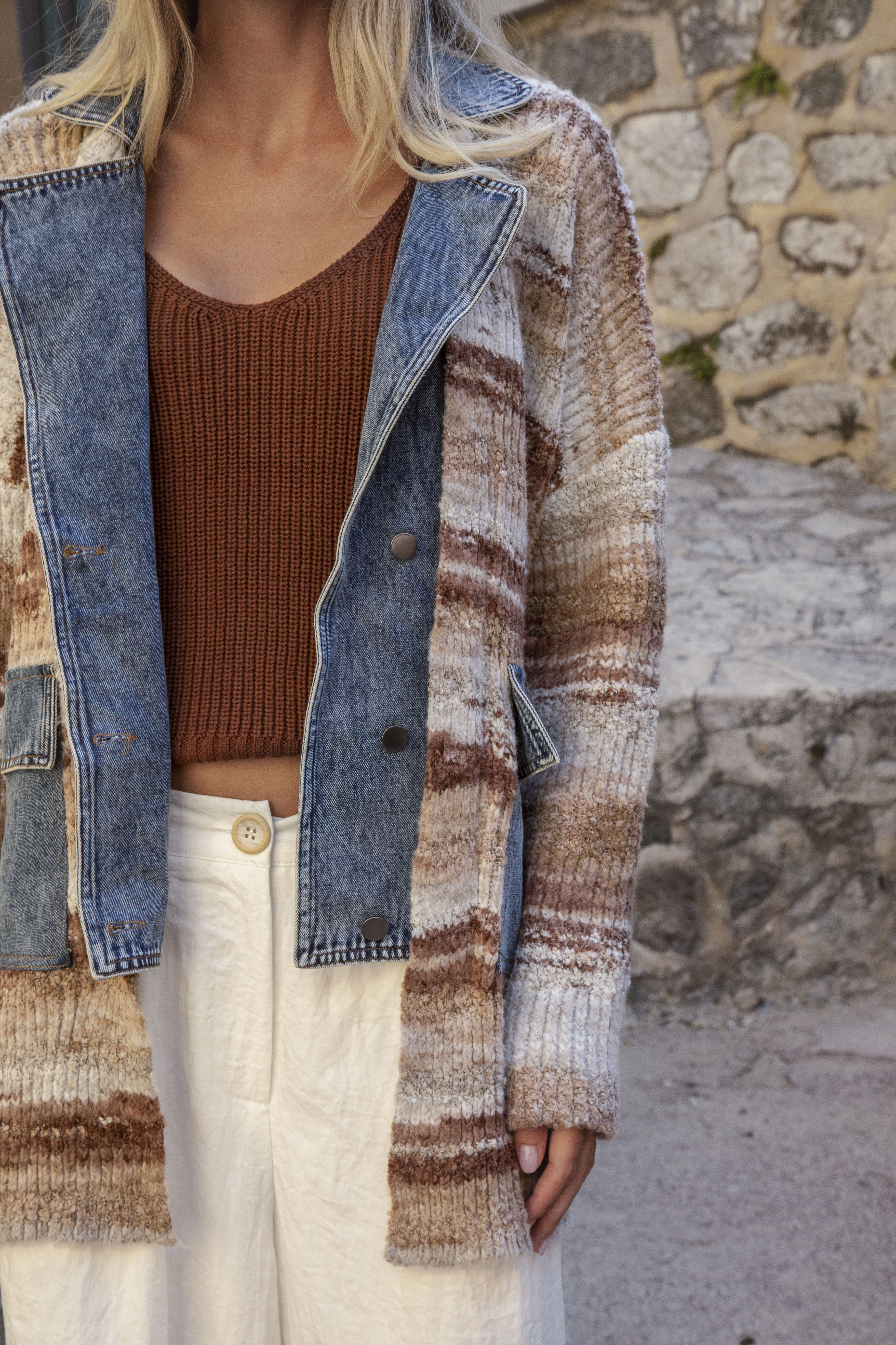 Toulouse Jacket - featuring statement front pockets in denim and button down style