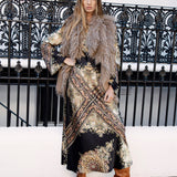 Treś Chic Fur Vest Taupe - crafted from soft faux suede with fur trim