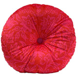 Velvet Cushion Round - Birds and Roses