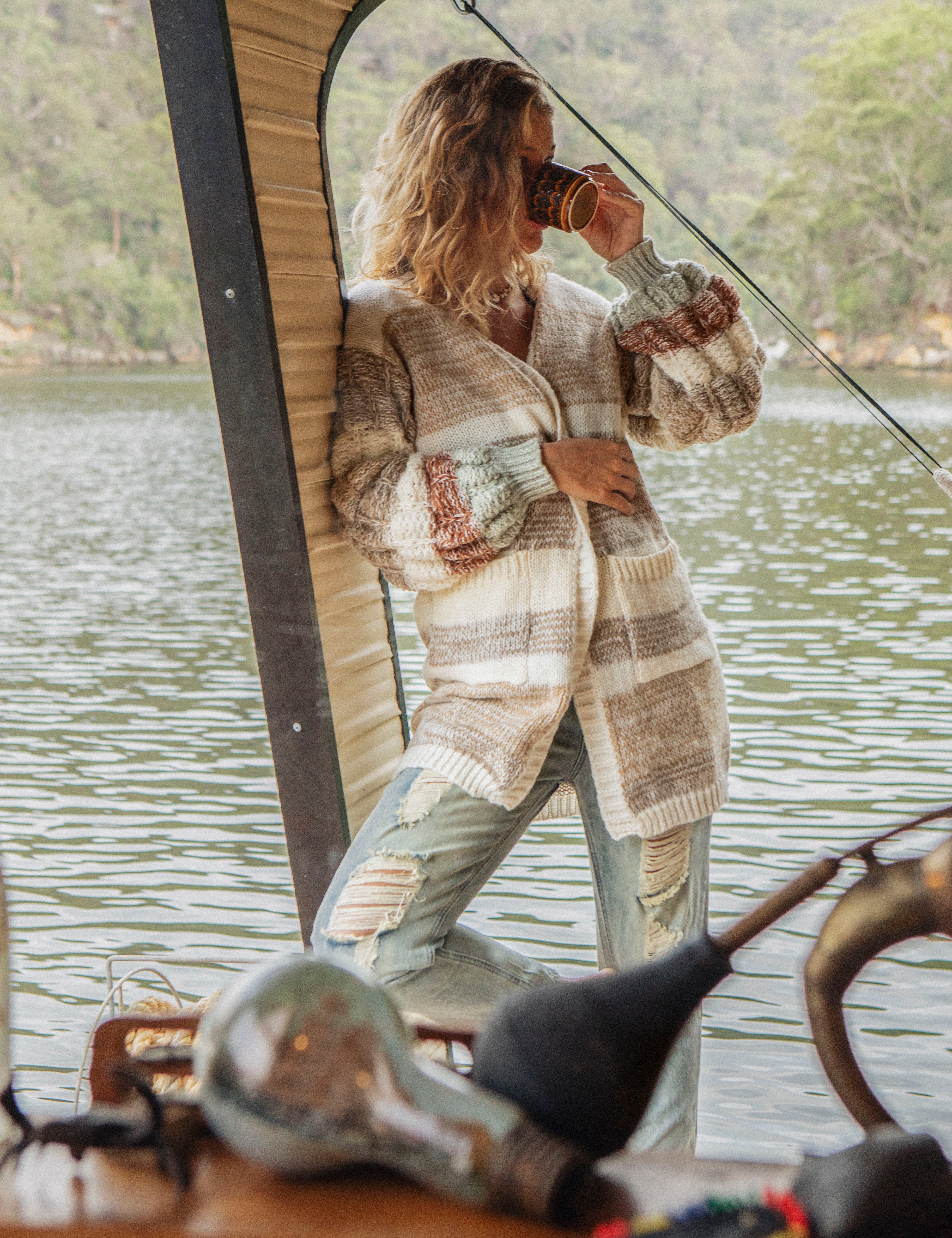 Vanilla Stripe Cardigan