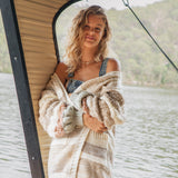 Vanilla Stripe Cardigan - soft longline striped cardigan.