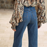 Victoria Vintage Jean - rear view showcasing stitching on rear pockets