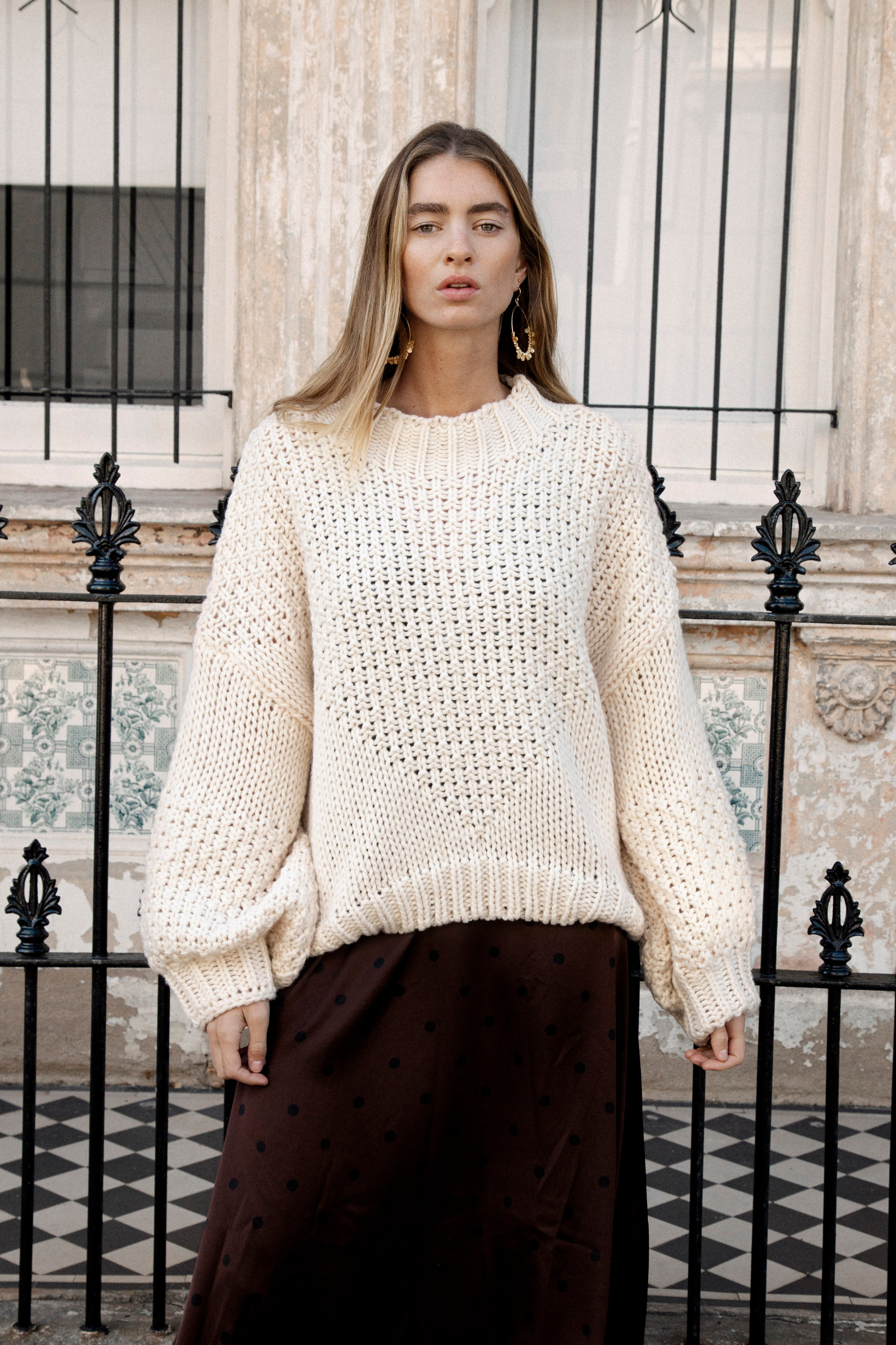 Vintage Romance Knit - Cream