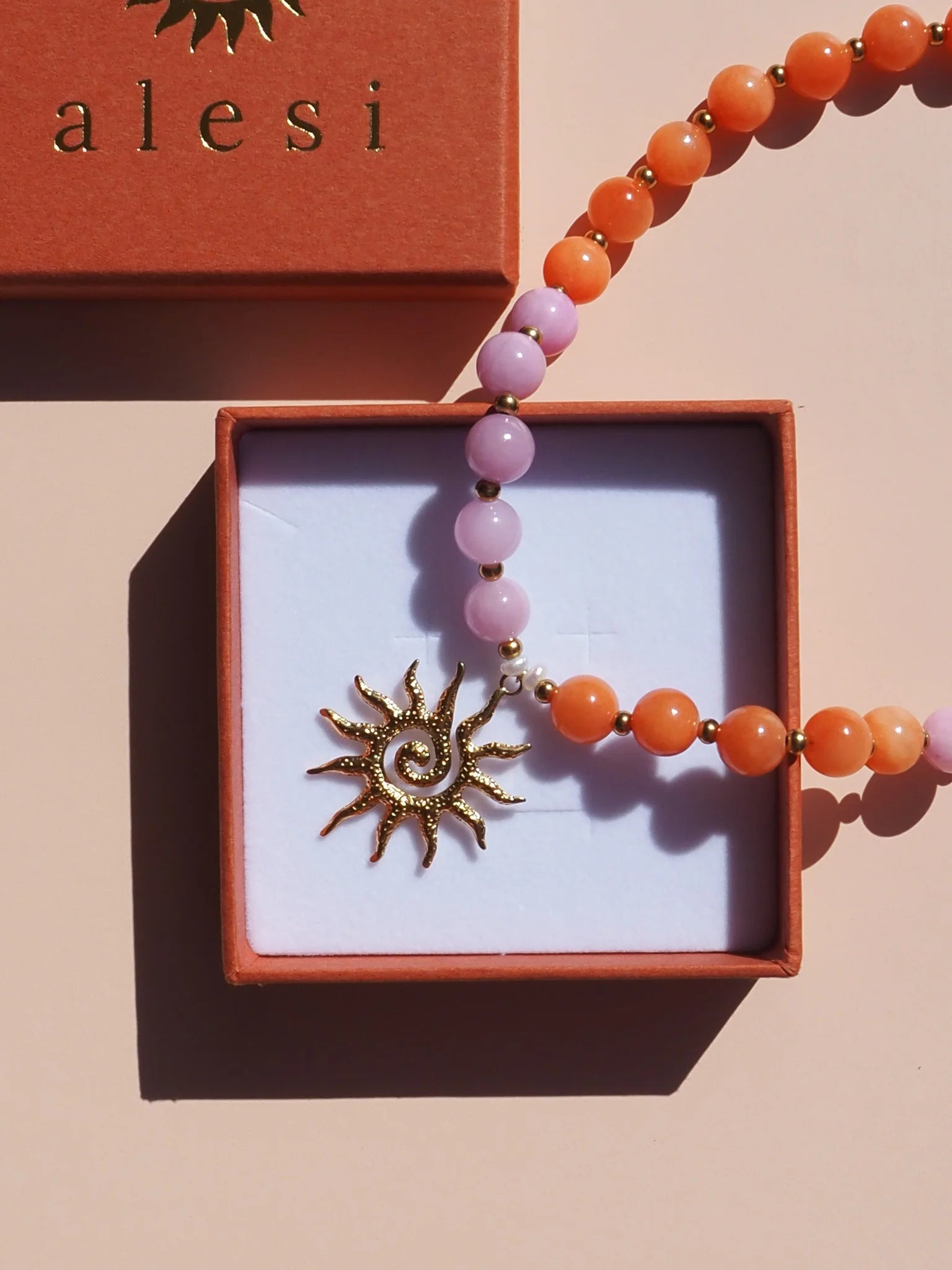 Aperol Spritz Necklace