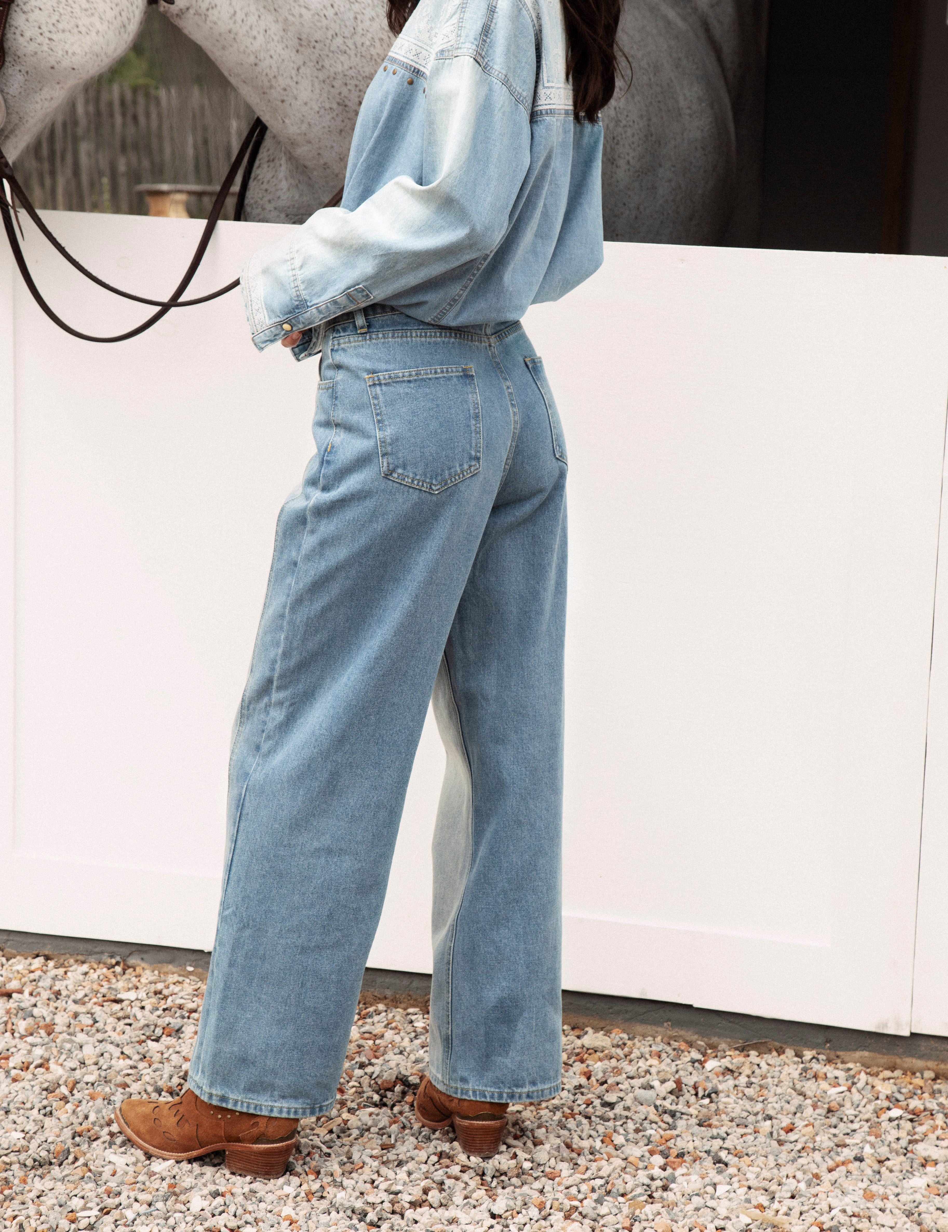 Wild One Two Tone Jean Rear View