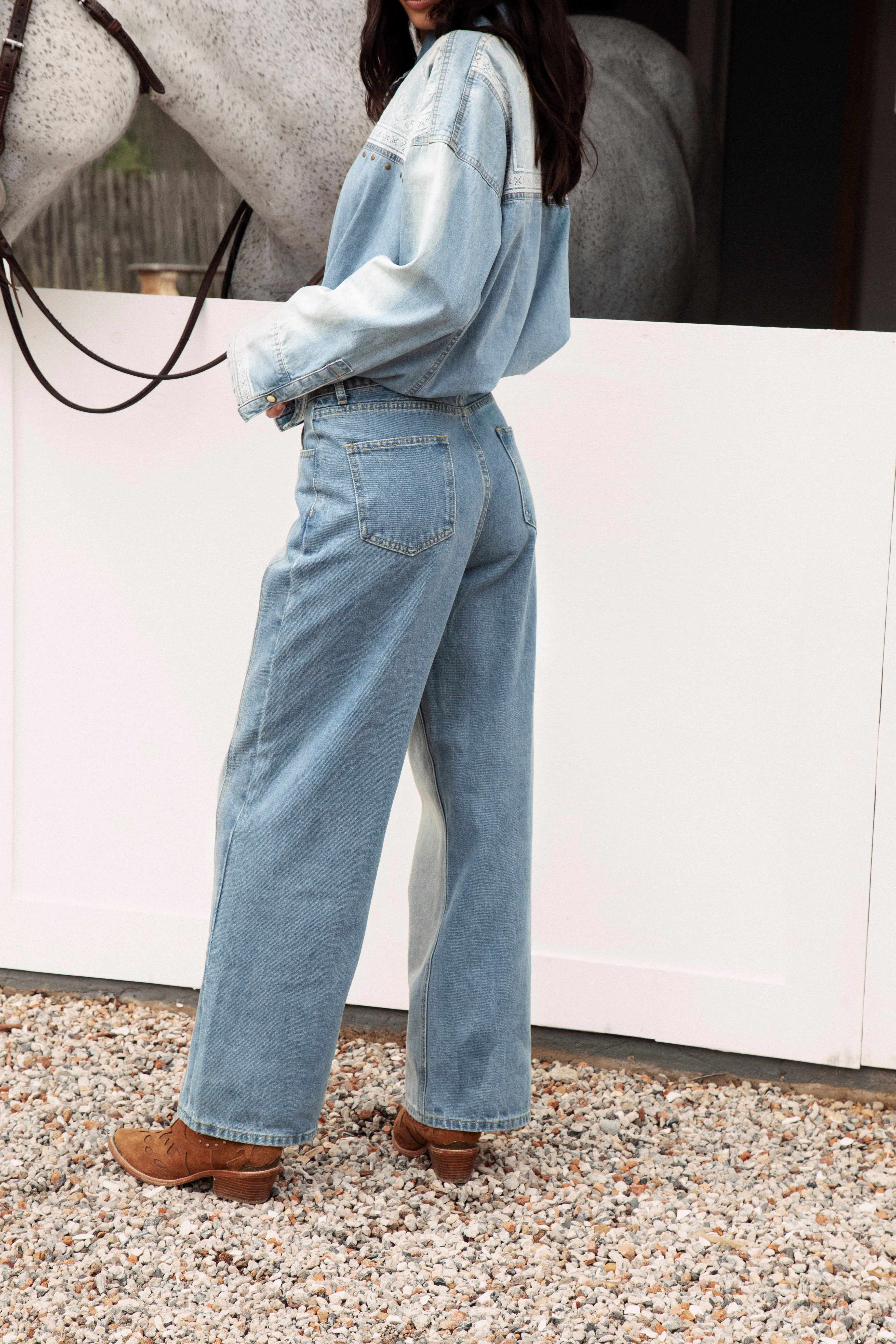 Wild One Two Tone Jean Rear View