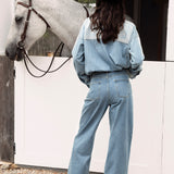 Wild One Two Tone Jean. Rear View.