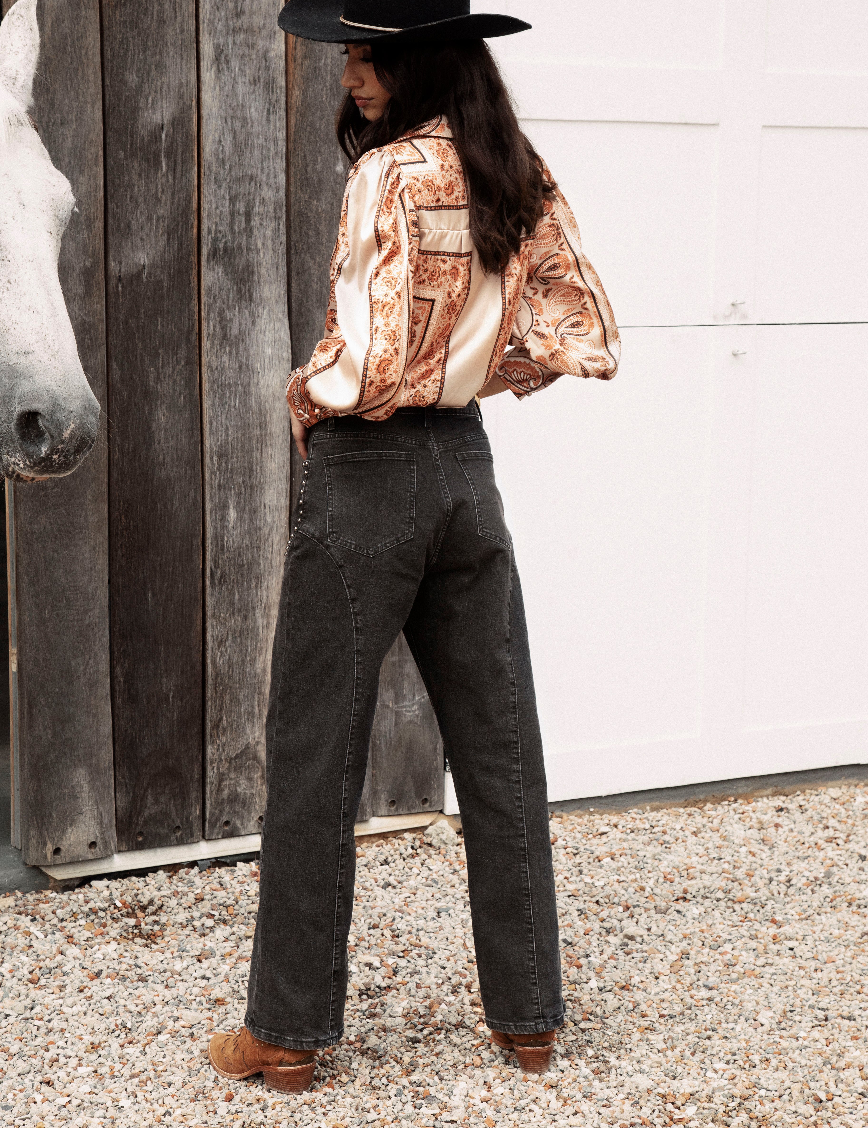 Wild Soul Studded Jean - rear view.