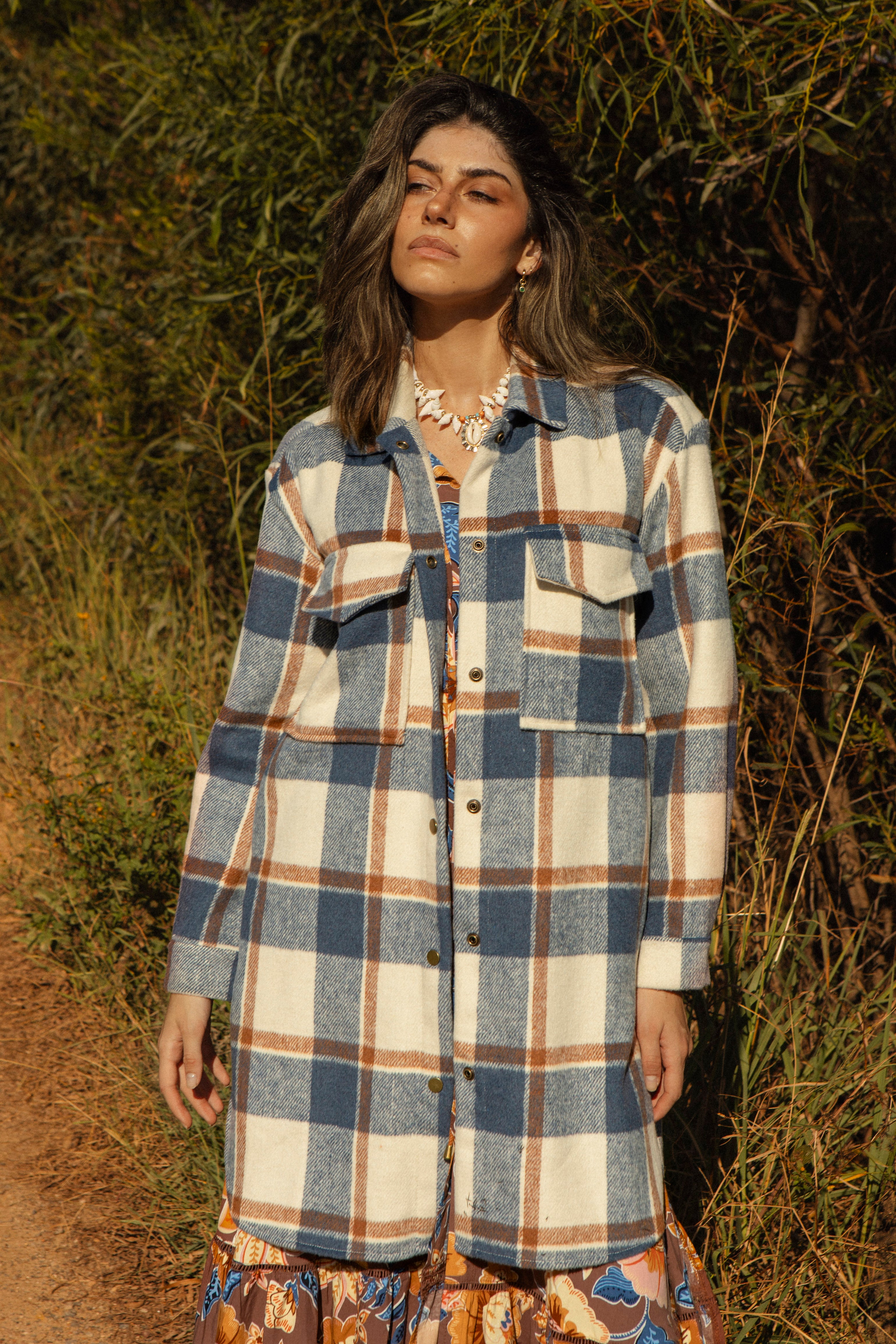 Woodland Shacket - Denim
