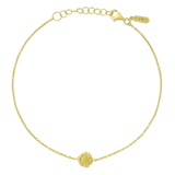 Wild Sunflower Anklet Gold