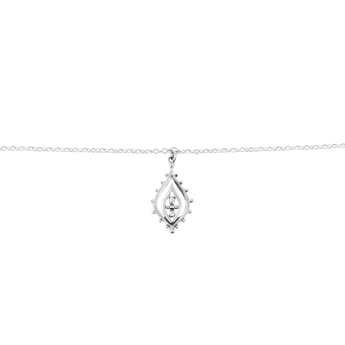 A107 - Mandala Teardrops Anklet