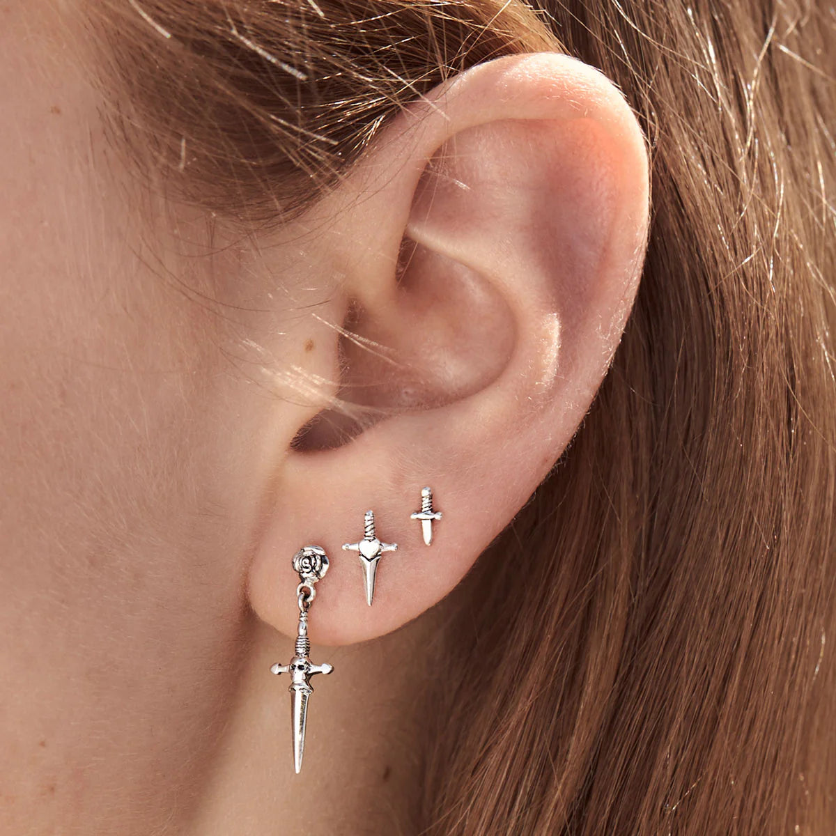 Tiny Dagger Studs