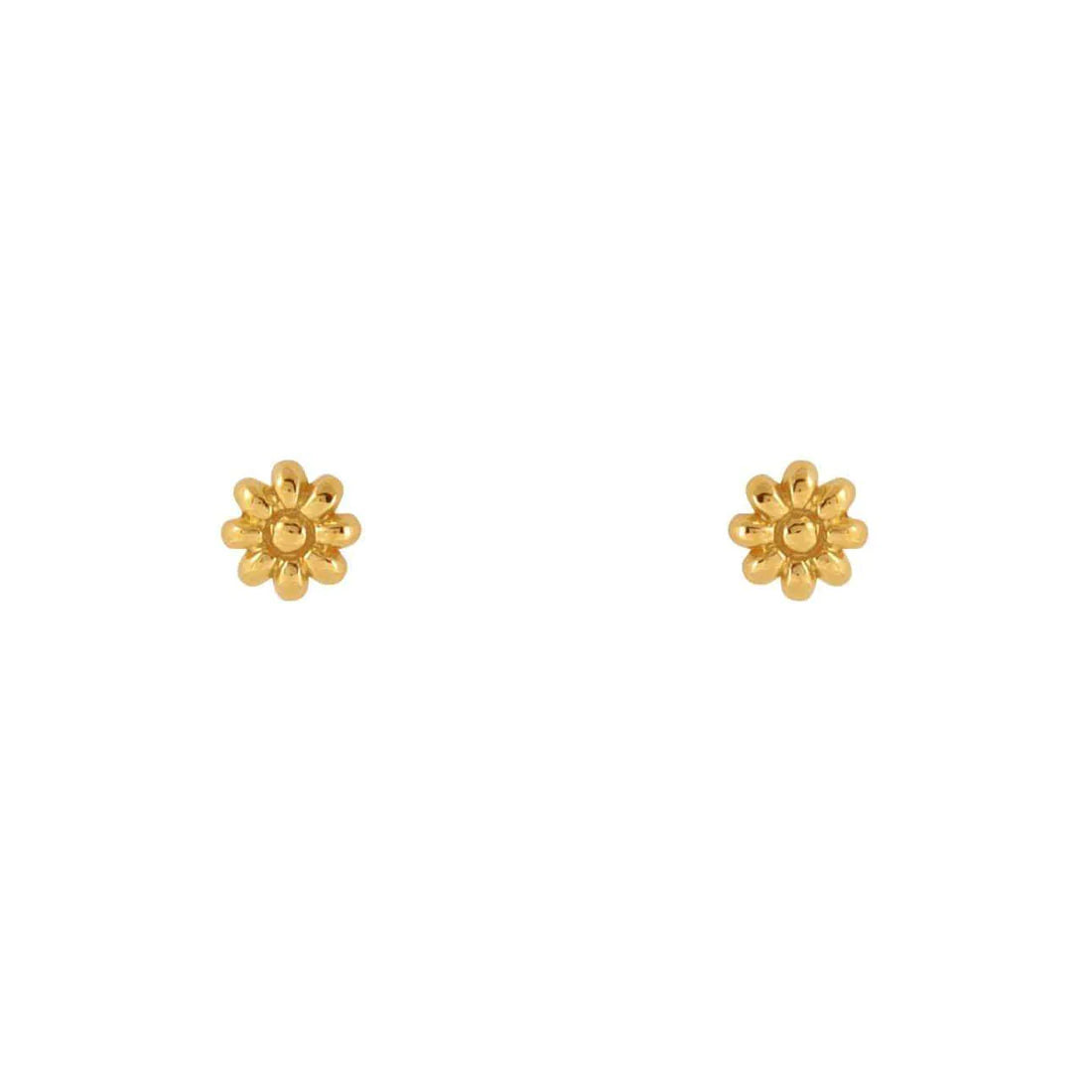 Midsummer Star Gold Wild Flower Studs