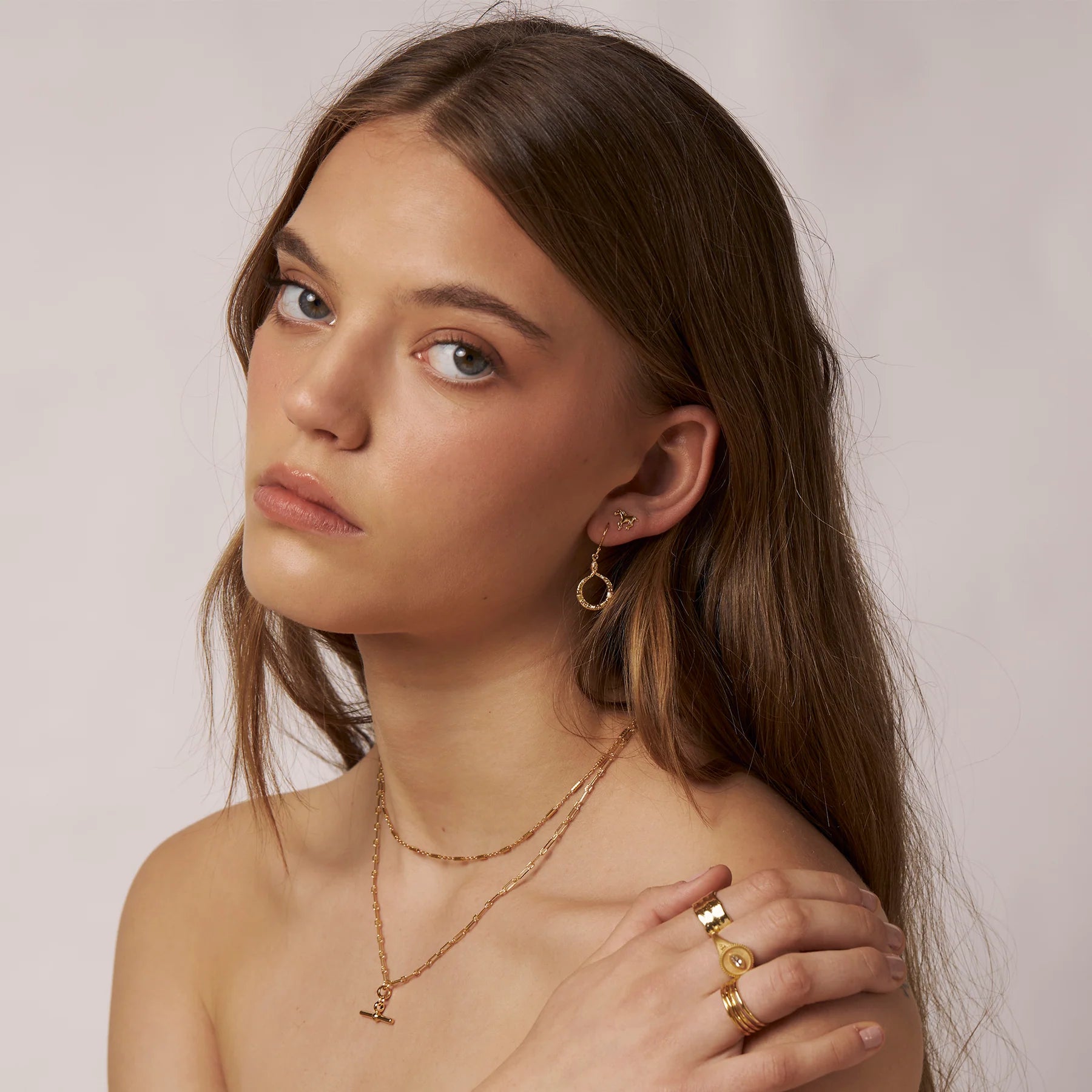 Bar Necklace Gold