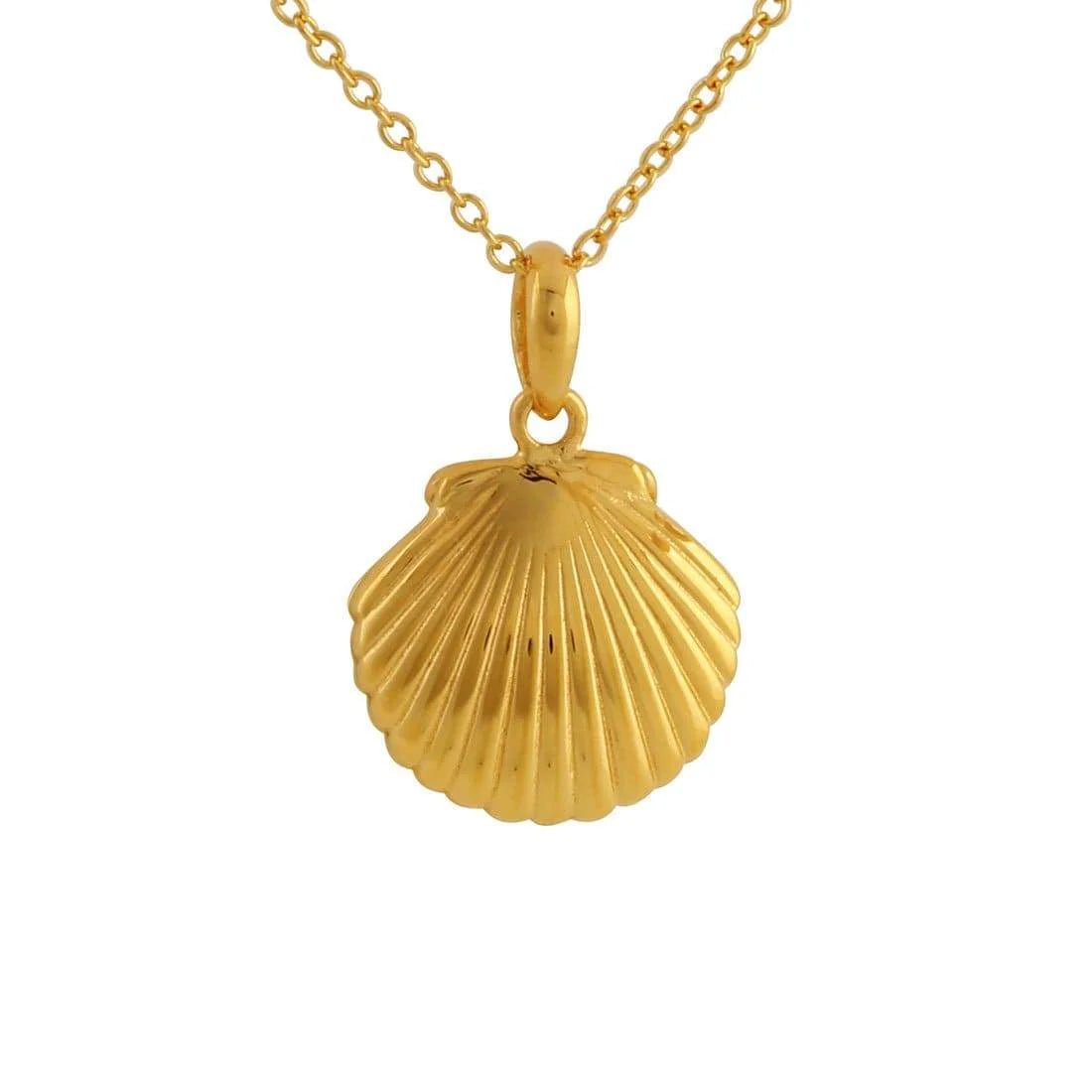 Midsummer Star Seashell Locket Gold