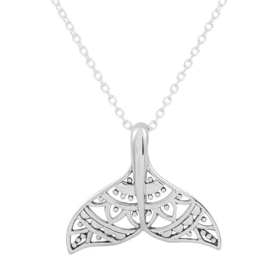 Midsummer Star Mandala Dolphin Tail Necklace