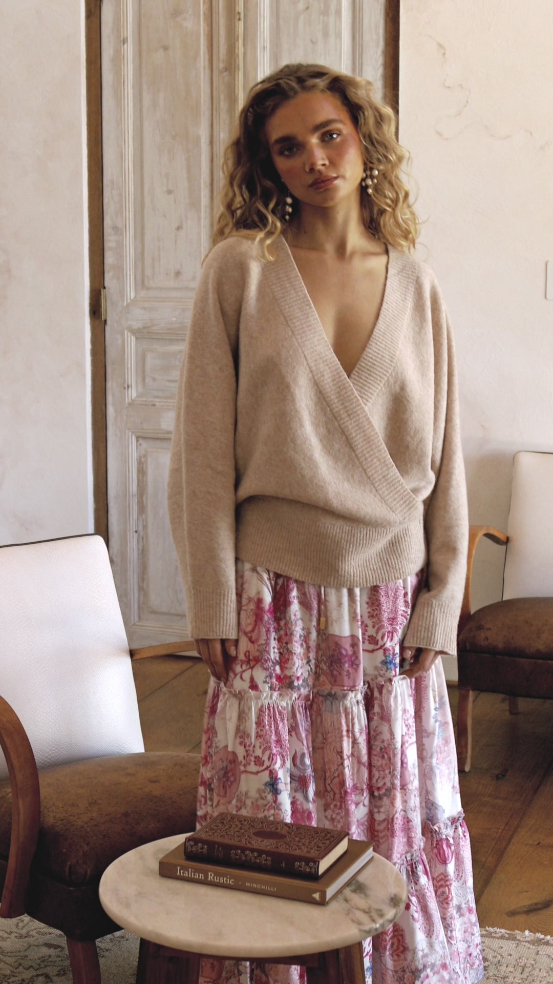 Belle Cross Over Knit