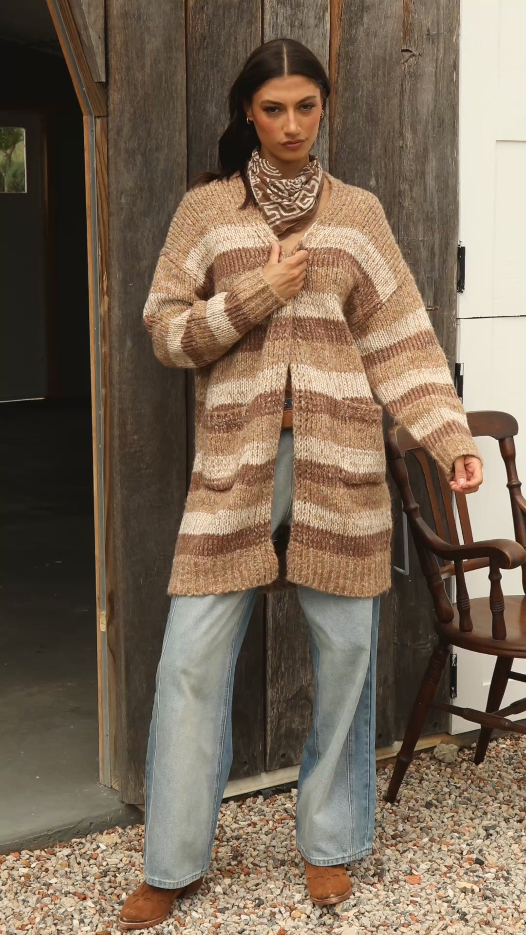 Fall Slouch Cardigan Cinder