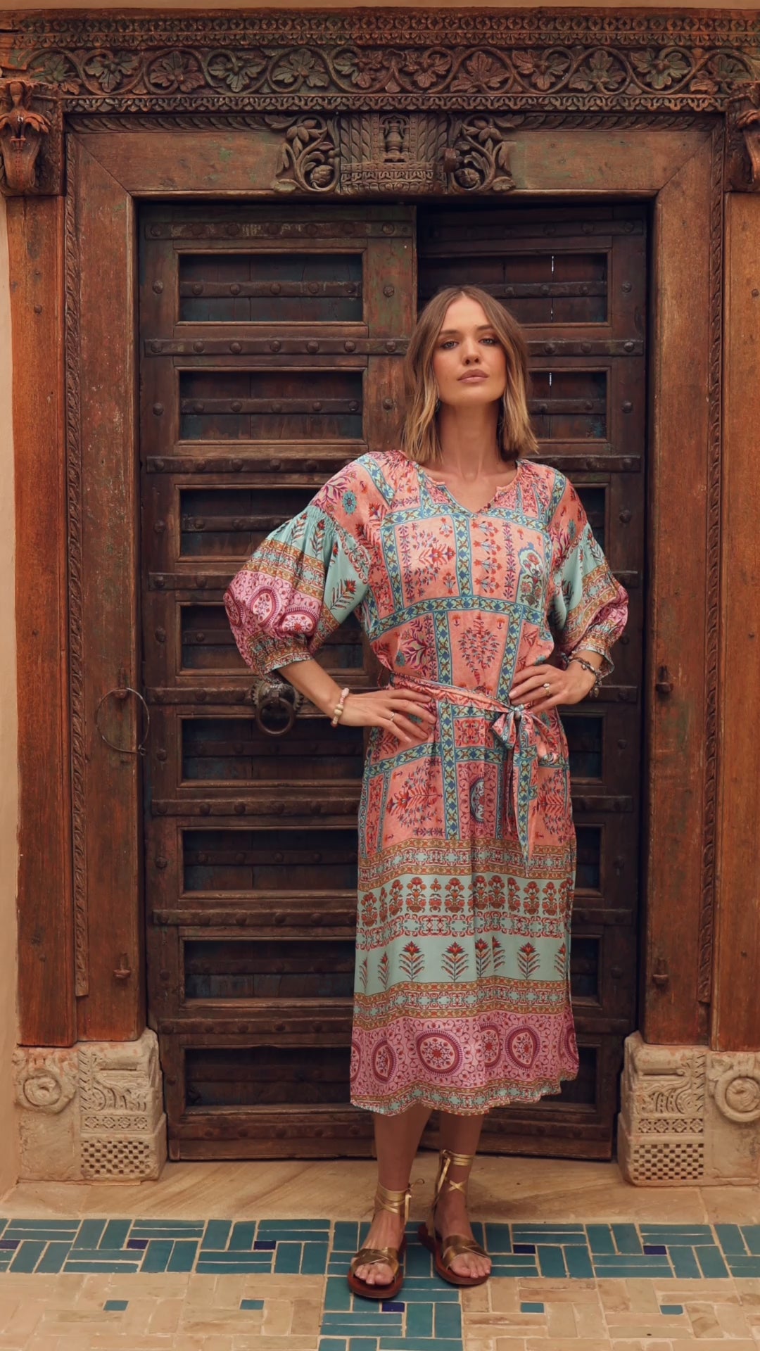 Tapestry Dress - Teal