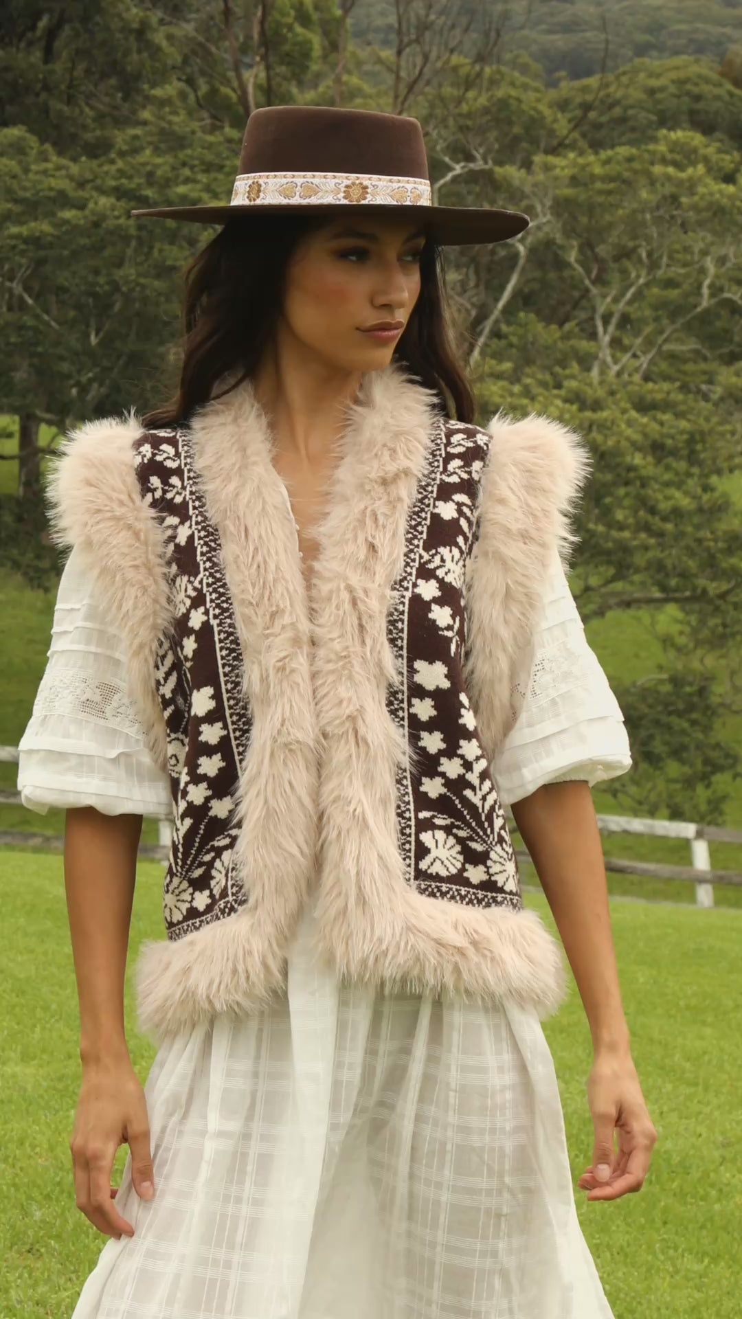 Cowgirl Vest Dark Chocolate