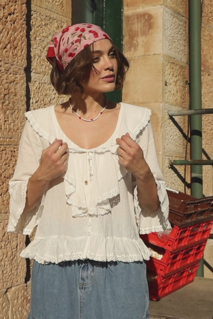 Elena Blouse Bisque Video