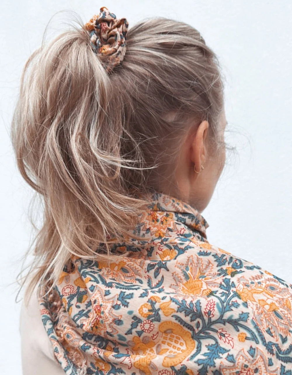 Block Print Scarf - Saffron