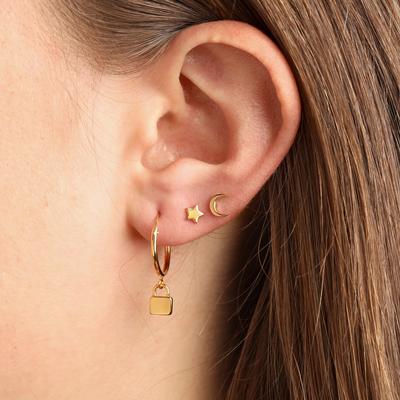 S464G - Gold Galaxy Studs