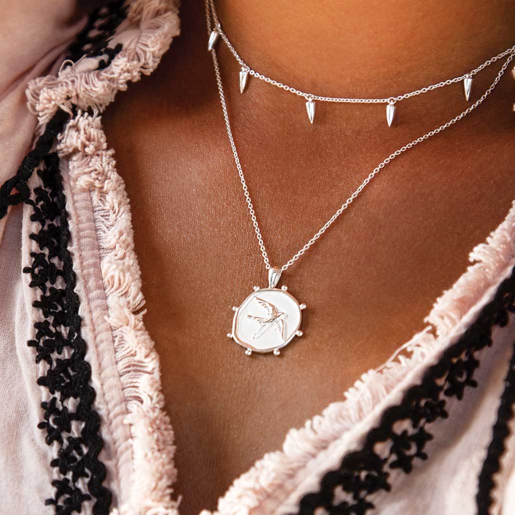 Freedom Necklace In Sterling Silver