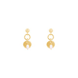 Sia Freshwater Pearl Earrings - Gold