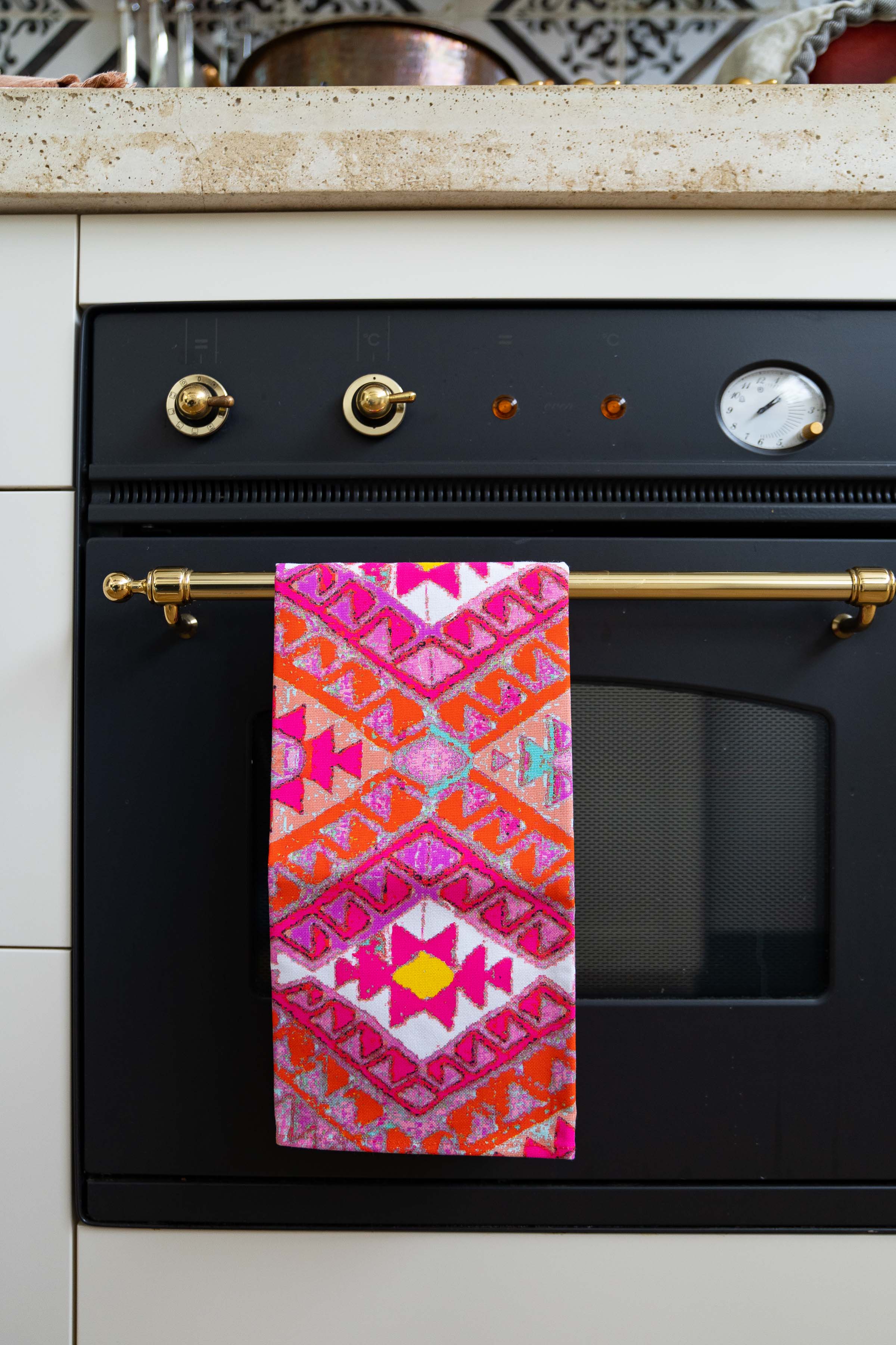 Tea Towel - Kelim Pink