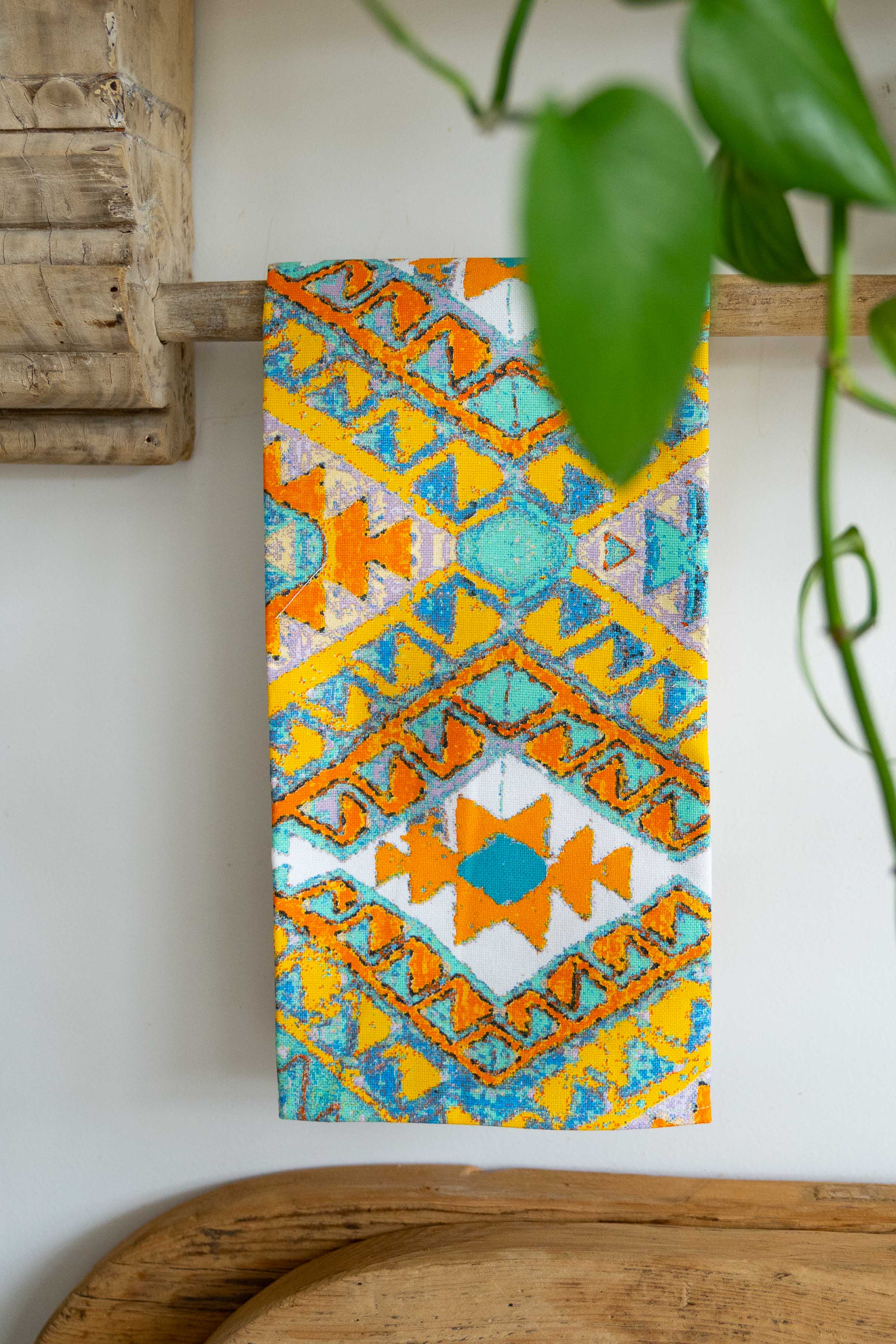 Tea Towel - Kelim Turquoise