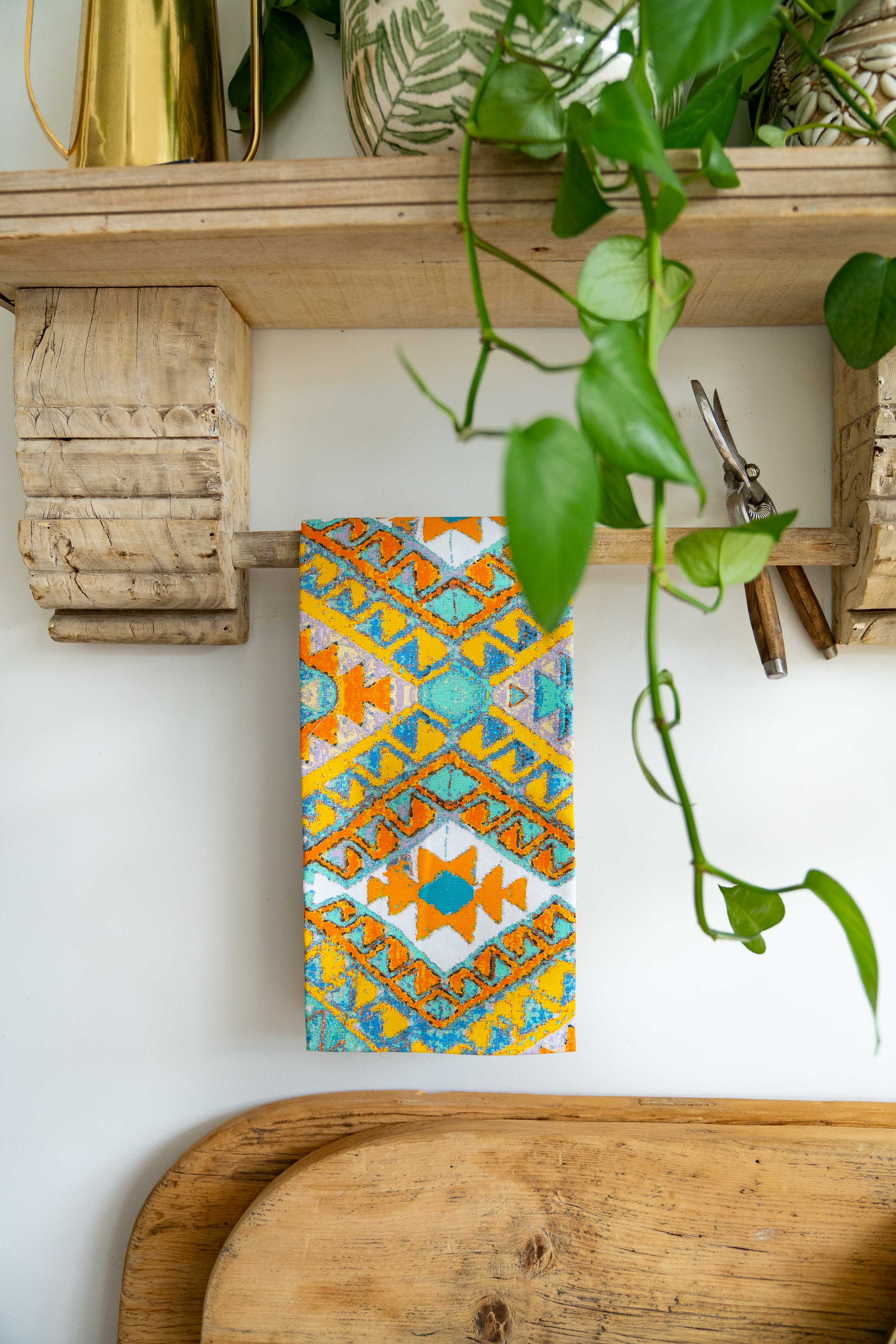 Tea Towel - Kelim Turquoise