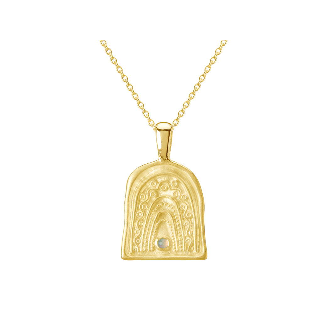 Rainbow Spirit Necklace - Gold