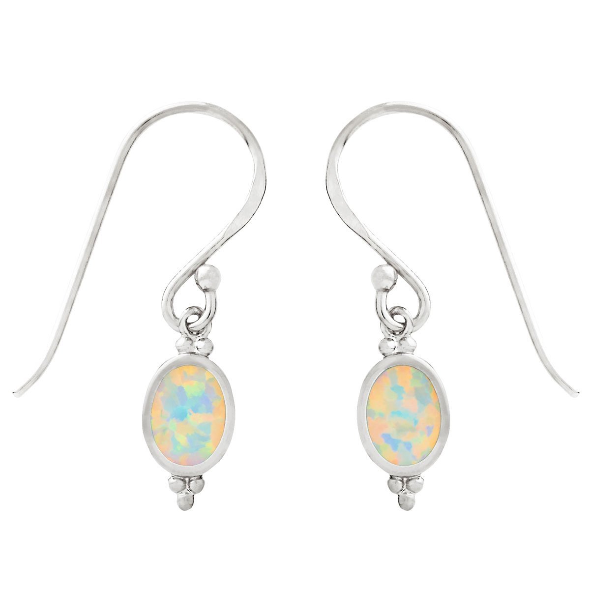 Midsummer Star Moon Song Opal Earrings